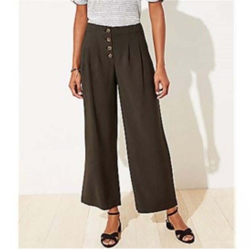 LOFT Button Fly Crop Pants (16)